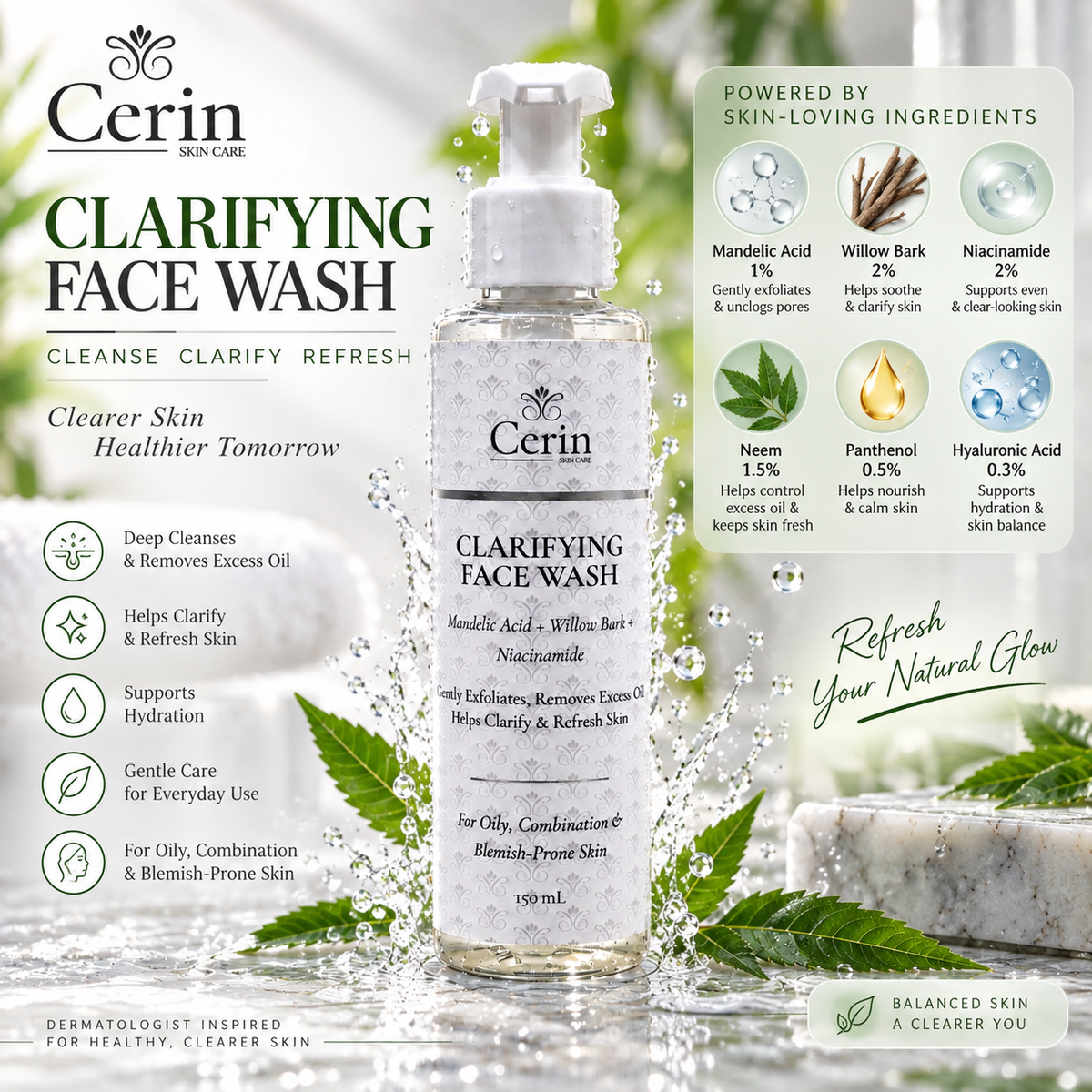 Cerin Clarifying Face Wash